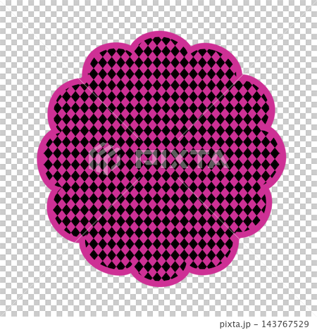 花丸型の背景イラスト 花丸型の背景イラスト 143767529