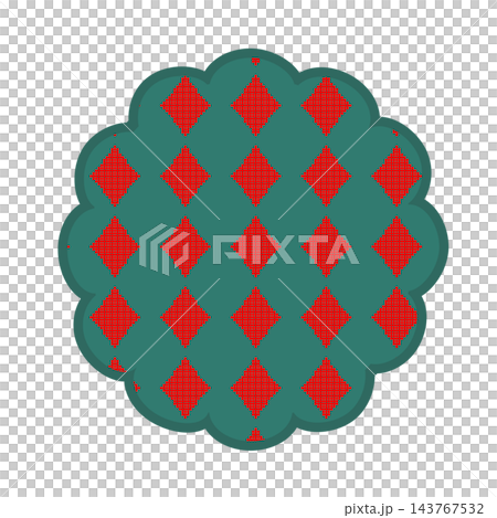 Flower-shaped background illustration Flower-shaped background illustration 143767532