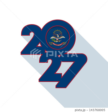 2027 Long Shadow Banner with North Dakota Flag Inside. 2027 Long Shadow Banner with North Dakota Flag Inside. 143768005