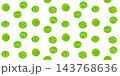 Tennis ball seamless pattern with small green circles tossed on white. Scattered mini balls keep a playful scrawl rhythm. Sporty vector court print for web banner or textile print 143768636