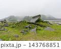 岩手県田野畑村の震災遺構・明戸海岸防潮堤 東日本大震災の津波で破壊された防潮堤の被災状況 143768851