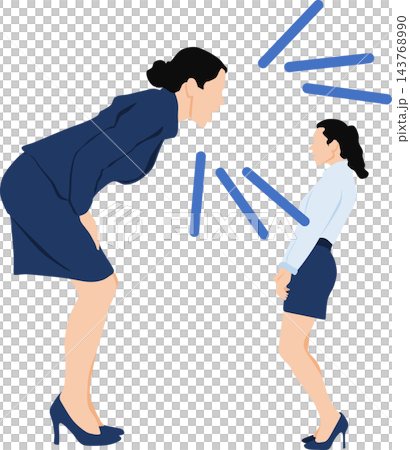 女商人爭論的插圖 女商人爭論的插圖 143768990