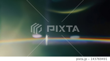 Rainbow lens flare with optical light leak Rainbow lens flare with optical light leak 143769491