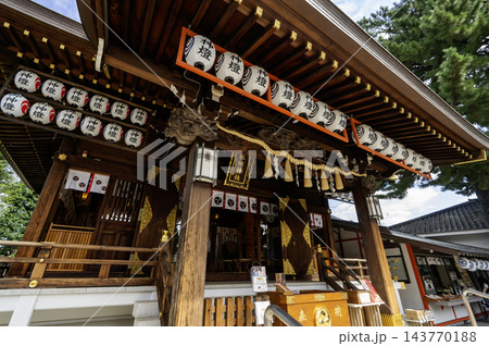中野沼袋氷川神社　社殿のアオリ撮影　東京都中野区沼袋1丁目 143770188