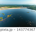 Aerial view landscape lake or pond in krabi thailand 143774367