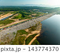 Aerial view landscape lake or pond in krabi thailand 143774370