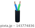 Two core electric cable with copper conductors Two core electric cable with copper conductors 143774836
