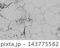 Urban cracked wall surface. Grunge background. Vector illustration 143775582