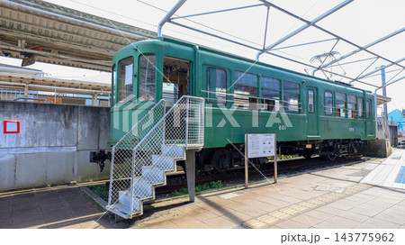 宮坂区民センター(東京都世田谷区)で展示されている電車、旧玉電デハ80形(江ノ電600形) 宮坂区民センター(東京都世田谷区)で展示されている電車、旧玉電デハ80形(江ノ電600形) 143775962