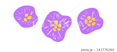 Wildflower Trio Crayon Texture Wildflower Trio Crayon Texture 143776264