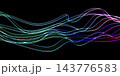 Colorful wavy lines 143776583