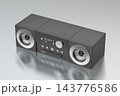 Music player with two speakers 143776586