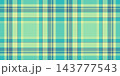 This seamless plaid pattern features vibrant turquoise and soft yellow intersecting lines. 143777543