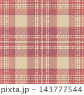 Heritage tartan fabric vector, pano seamless textile background. Clan check plaid texture pattern in red and light colors. 143777544
