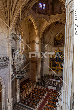 Elevated View of Gilded Altar and Nave in San Juan de los Reyes Elevated View of Gilded Altar and Nave in San Juan de los Reyes 143778088
