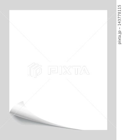 Curled paper corner. Curve page corner, page edge curl and bent paper sheet with realistic shadow. Paper corner fold isolated on white background Curled paper corner. Curve page corner, page edge curl and bent paper sheet with realistic shadow. Paper corner fold isolated on white background 143778115