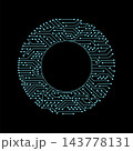 Circuit board circle frame. Abstract digital round frame, hardware board and electronic motherboard pattern vector. Programming science, computer system element 143778131