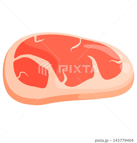 Fresh uncooked meat slice for organic farm products recipe blogs and grocery displays 143779404