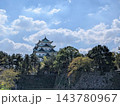 外堀と木々に囲まれた名古屋城 143780967