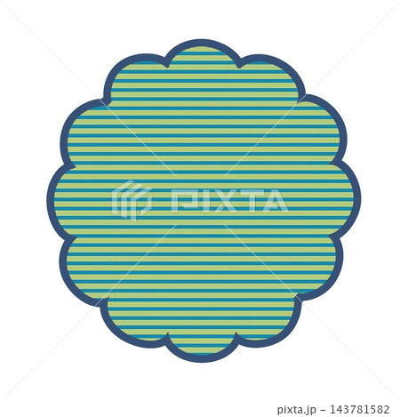 花丸型の背景イラスト 花丸型の背景イラスト 143781582