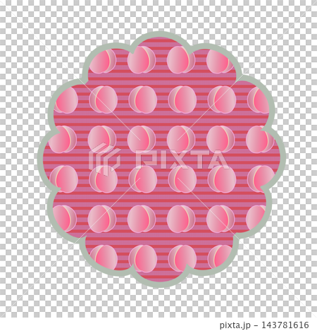 花朵形狀的背景插圖 花朵形狀的背景插圖 143781616