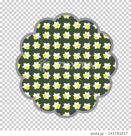 花朵形狀的背景插圖 花朵形狀的背景插圖 143781657