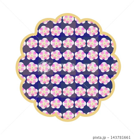 花丸型の背景イラスト 143781661