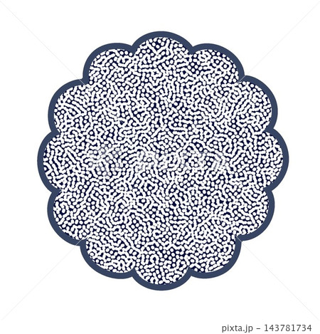 花丸型の背景イラスト 花丸型の背景イラスト 143781734