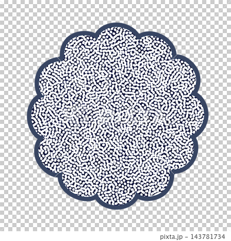 花朵形狀的背景插圖 143781734