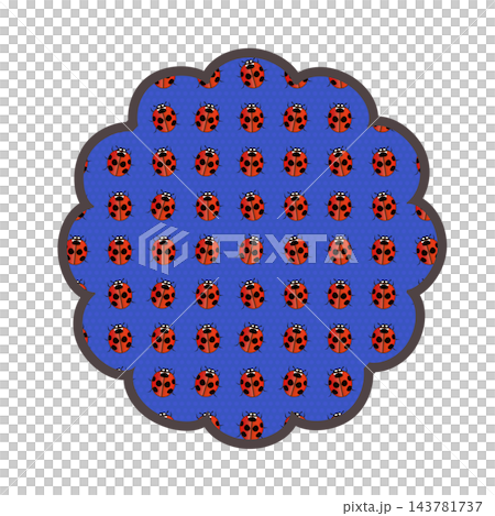 花朵形狀的背景插圖 143781737