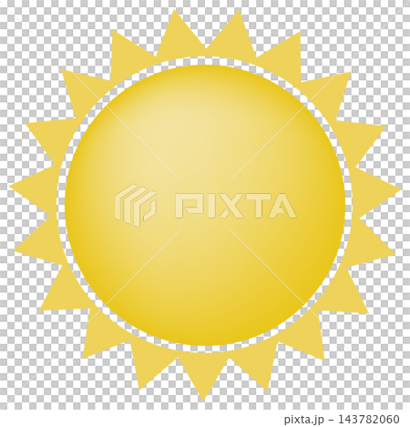 Gold sun with many triangle rays, isolated illustration Gold sun with many triangle rays, isolated illustration 143782060