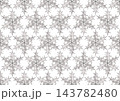 シームレスに繋げて使える、柊葉っぱのスノーフレーク 143782480