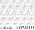 シームレスに繋げて使える、柊葉っぱのスノーフレーク 143782482