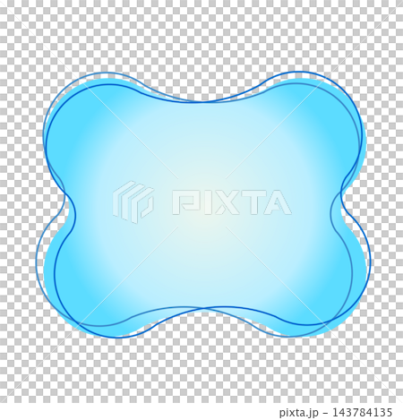 Amoeba-style frame (blue) Amoeba-style frame (blue) 143784135
