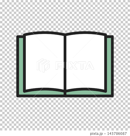打開的書籍和筆記本的插圖 打開的書籍和筆記本的插圖 143786087