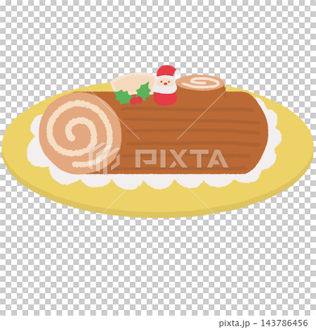 Christmas Buche de Noël illustration Christmas Buche de Noël illustration 143786456
