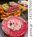 Luxury Marbled Beef Platter and Seasoned Meat Set for Asian Barbecue Dining 143787000