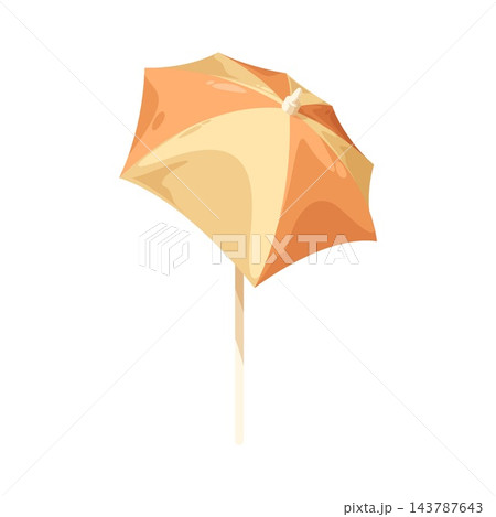Illustration of Beach Umbrella 143787643