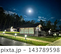 A sidewalk in the park 143789598