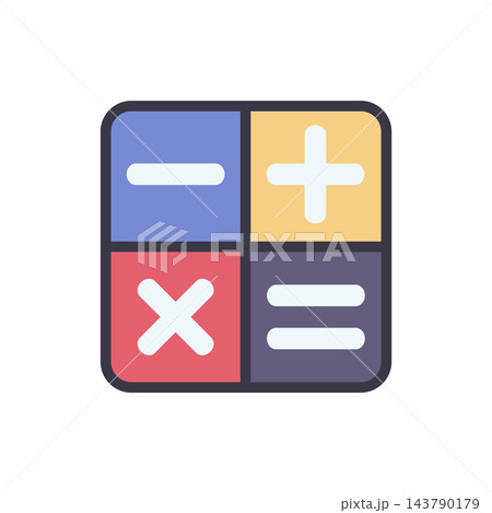 calculator icon design vector template 143790179
