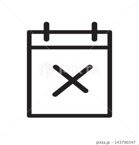 calendar icon design vector template 143790347