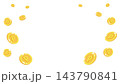 ポイントコインが降る背景素材のイラスト 143790841