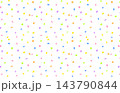 カラフルな紙吹雪の背景素材のイラスト 143790844