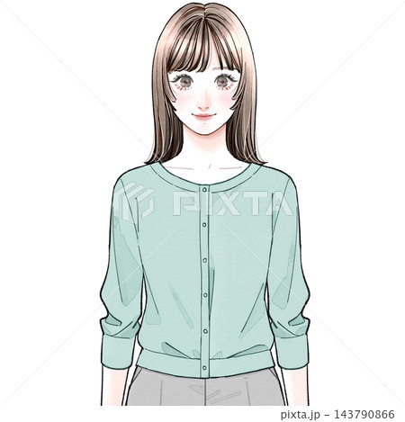 会社員A_オフィスカジュアル_通常 143790866