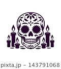 Traditional Dia De Los Muertos Calavera 143791068
