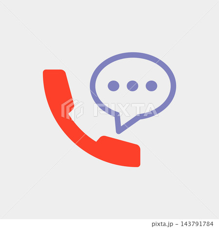 call bubble icon design vector template call bubble icon design vector template 143791784