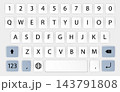 Smartphone Keyboard Icon for Mobile Phone User Interface 143791808