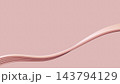 リボンのような流線が波打つピンク色の背景イラスト。フェミニンな印象の抽象的なイメージ 143794129