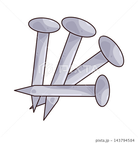 Illustration of Metal Nails Illustration of Metal Nails 143794584