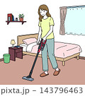 掃除をする女性 143796463